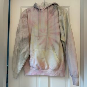 Dreamsicle Rainbow Loungewear Casual Tie Dye Hoodie in Size Medium